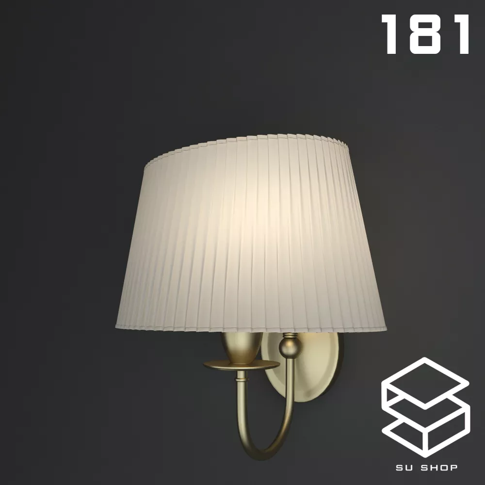 MODERN WALL LAMP - SKETCHUP 3D MODEL - VRAY OR ENSCAPE - ID16199