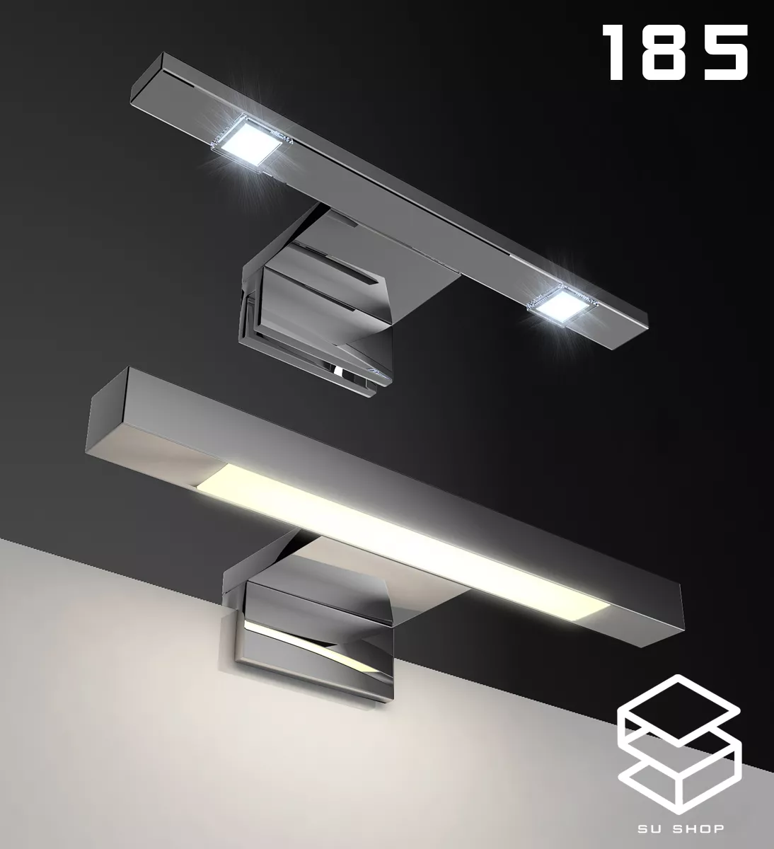 MODERN WALL LAMP - SKETCHUP 3D MODEL - VRAY OR ENSCAPE - ID16203