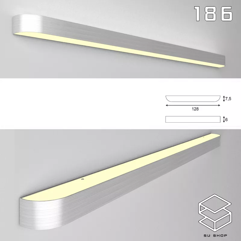 MODERN WALL LAMP - SKETCHUP 3D MODEL - VRAY OR ENSCAPE - ID16204