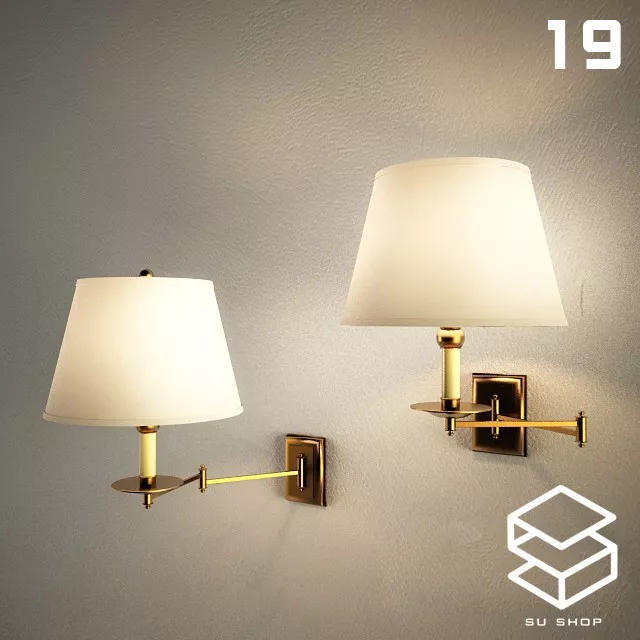 MODERN WALL LAMP - SKETCHUP 3D MODEL - VRAY OR ENSCAPE - ID16208