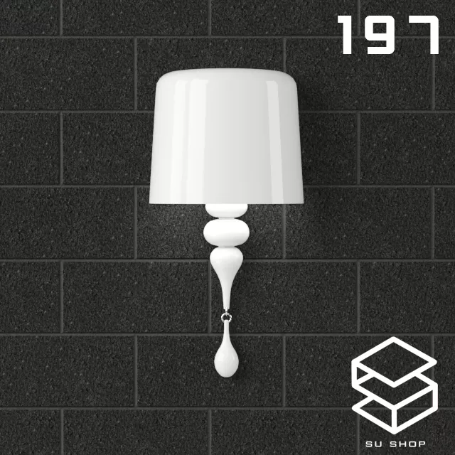 MODERN WALL LAMP - SKETCHUP 3D MODEL - VRAY OR ENSCAPE - ID16216