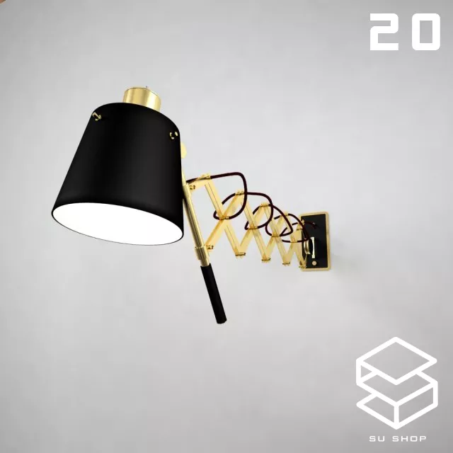 MODERN WALL LAMP - SKETCHUP 3D MODEL - VRAY OR ENSCAPE - ID16220