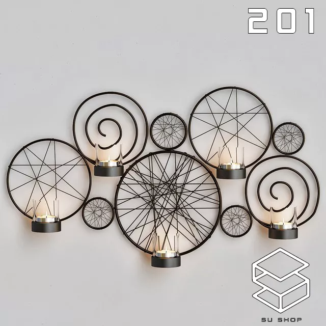 MODERN WALL LAMP - SKETCHUP 3D MODEL - VRAY OR ENSCAPE - ID16222