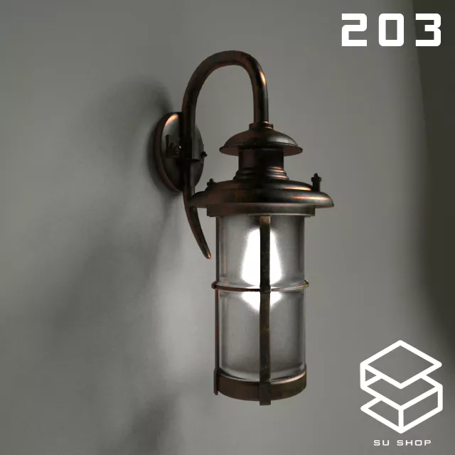 MODERN WALL LAMP - SKETCHUP 3D MODEL - VRAY OR ENSCAPE - ID16224