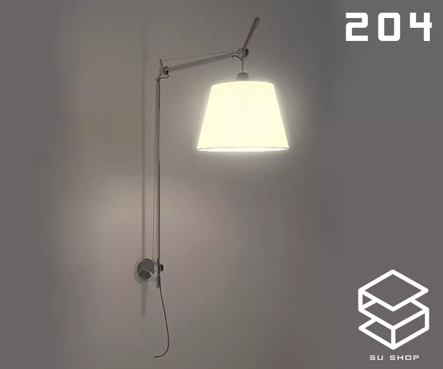 MODERN WALL LAMP - SKETCHUP 3D MODEL - VRAY OR ENSCAPE - ID16225