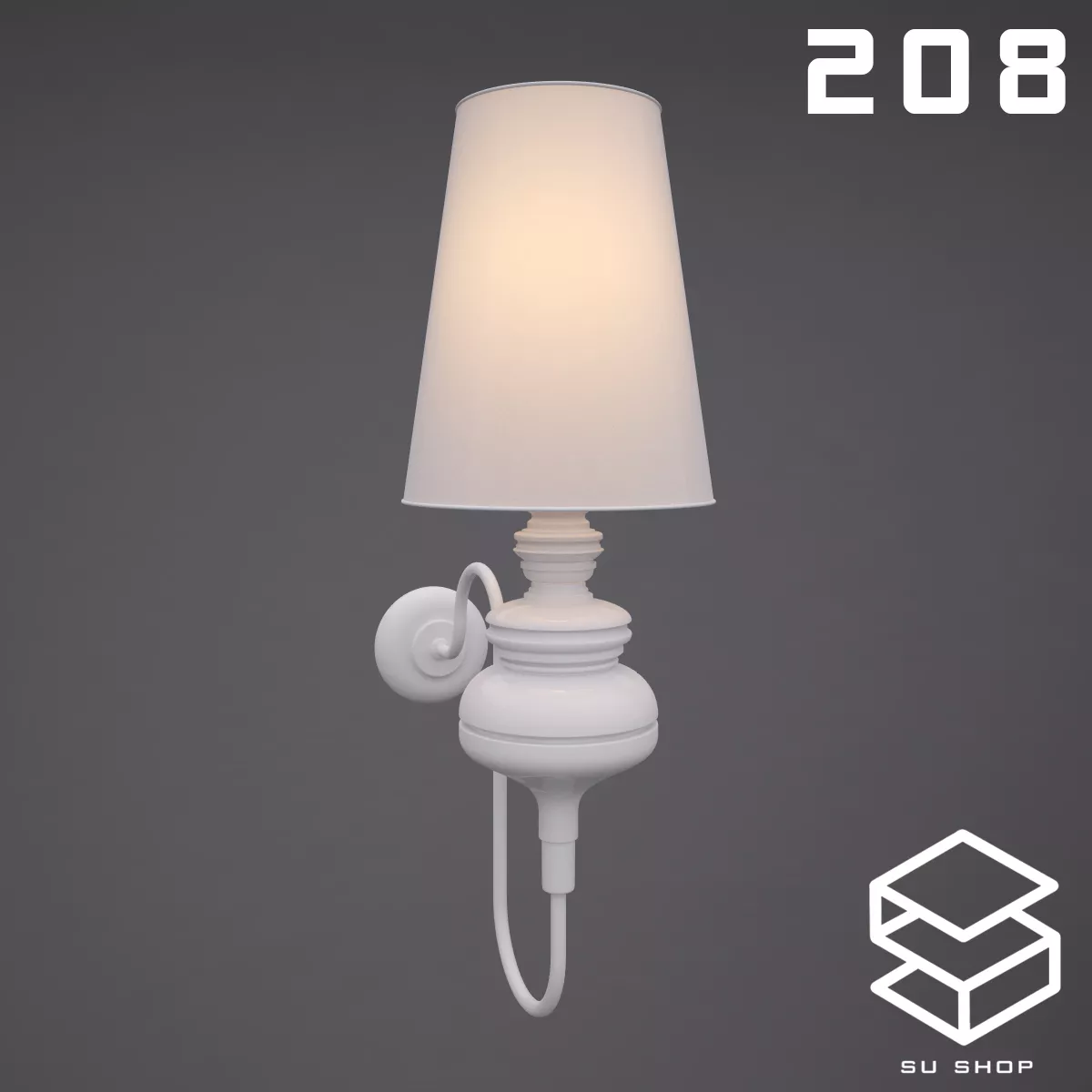 MODERN WALL LAMP - SKETCHUP 3D MODEL - VRAY OR ENSCAPE - ID16229