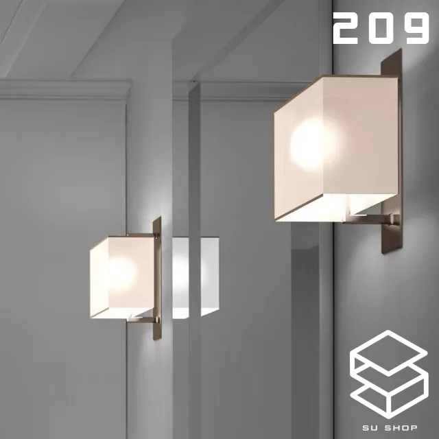 MODERN WALL LAMP - SKETCHUP 3D MODEL - VRAY OR ENSCAPE - ID16230