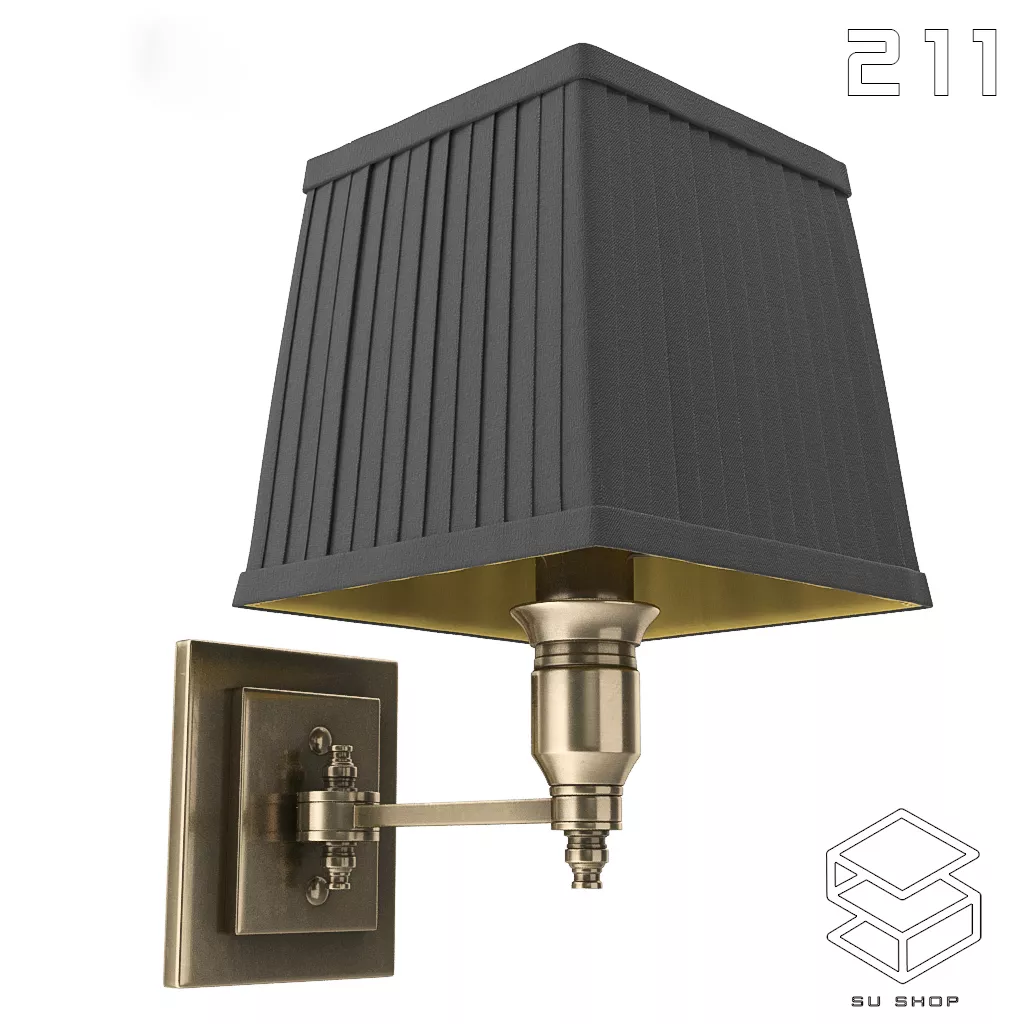 MODERN WALL LAMP - SKETCHUP 3D MODEL - VRAY OR ENSCAPE - ID16233