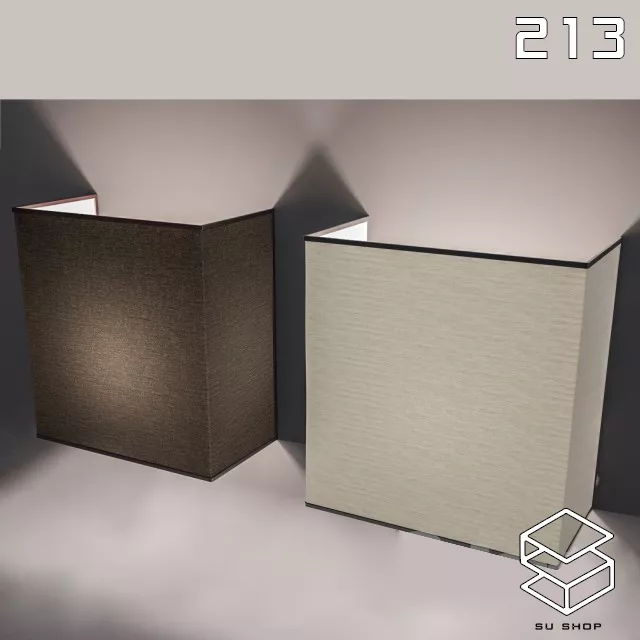 MODERN WALL LAMP - SKETCHUP 3D MODEL - VRAY OR ENSCAPE - ID16235