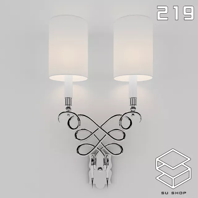 MODERN WALL LAMP - SKETCHUP 3D MODEL - VRAY OR ENSCAPE - ID16241