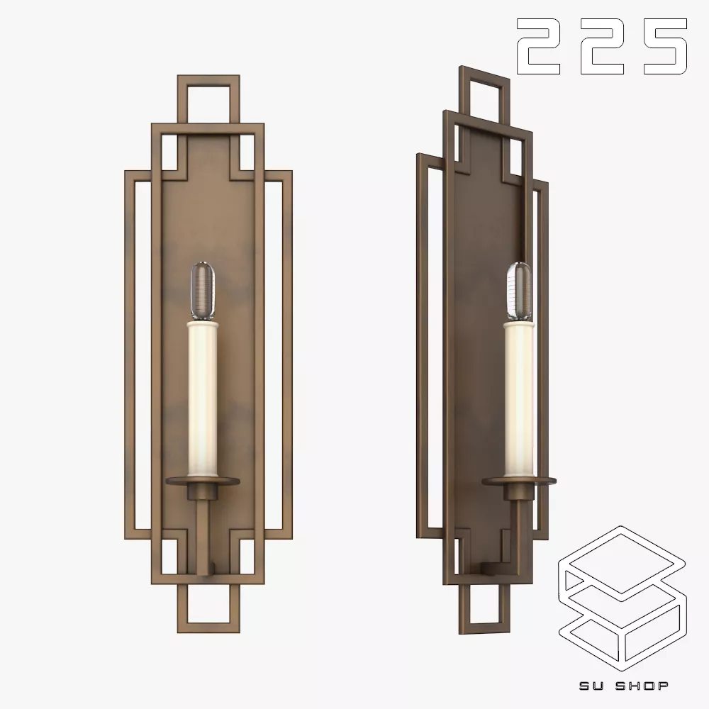 MODERN WALL LAMP - SKETCHUP 3D MODEL - VRAY OR ENSCAPE - ID16248