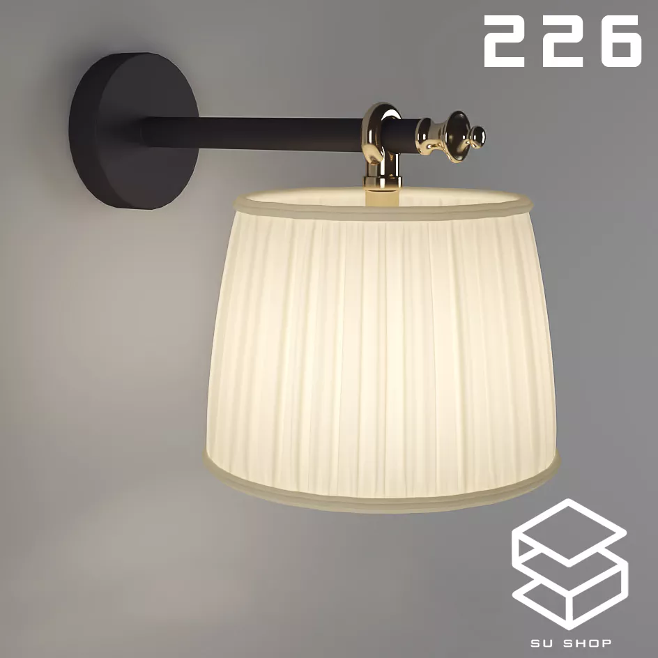 MODERN WALL LAMP - SKETCHUP 3D MODEL - VRAY OR ENSCAPE - ID16249