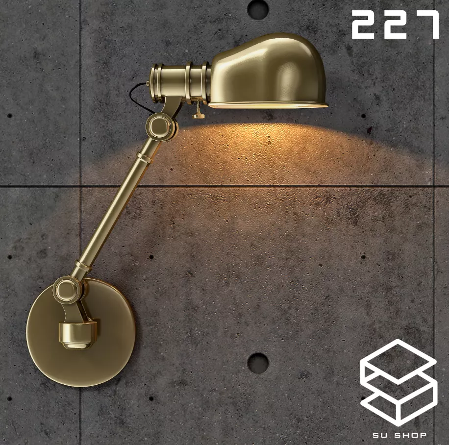 MODERN WALL LAMP - SKETCHUP 3D MODEL - VRAY OR ENSCAPE - ID16250