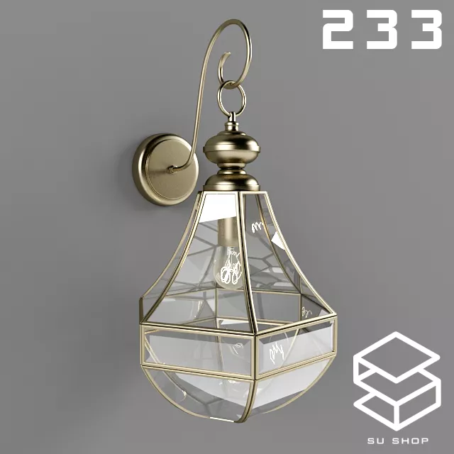 MODERN WALL LAMP - SKETCHUP 3D MODEL - VRAY OR ENSCAPE - ID16257