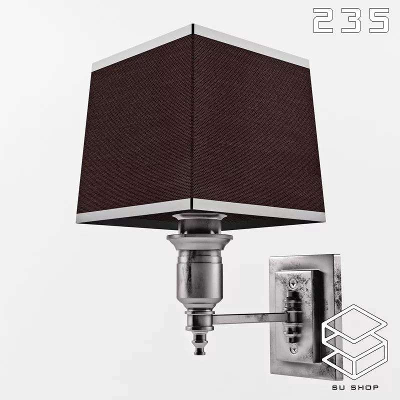 MODERN WALL LAMP - SKETCHUP 3D MODEL - VRAY OR ENSCAPE - ID16259