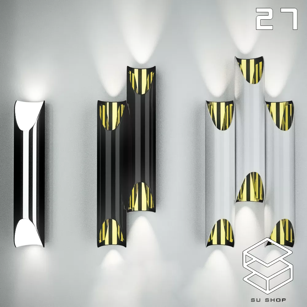 MODERN WALL LAMP - SKETCHUP 3D MODEL - VRAY OR ENSCAPE - ID16278