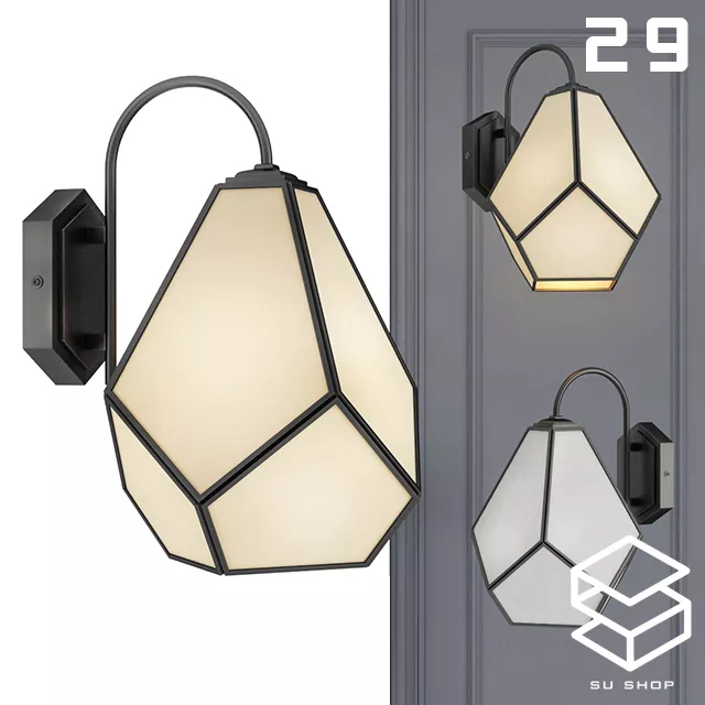 MODERN WALL LAMP - SKETCHUP 3D MODEL - VRAY OR ENSCAPE - ID16280
