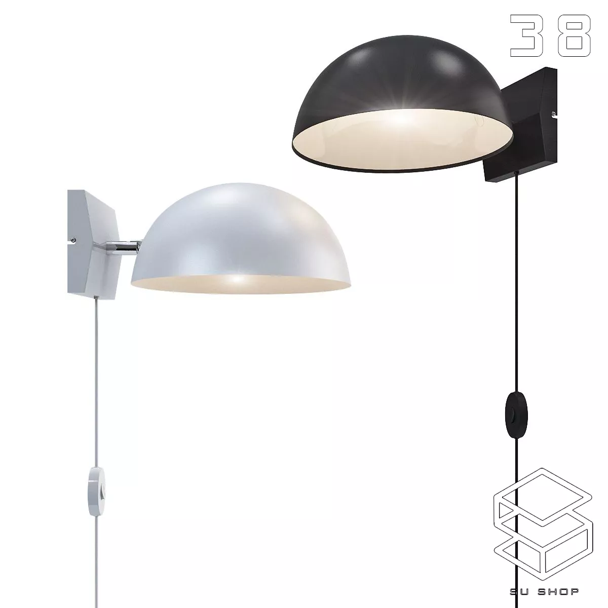 MODERN WALL LAMP - SKETCHUP 3D MODEL - VRAY OR ENSCAPE - ID16290