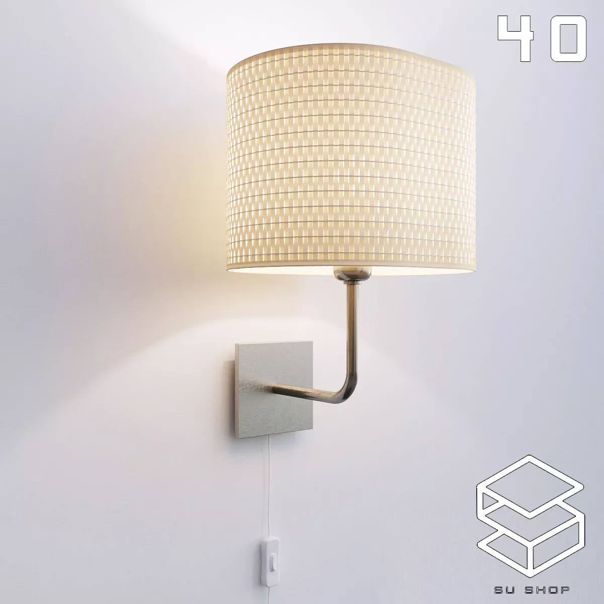 MODERN WALL LAMP - SKETCHUP 3D MODEL - VRAY OR ENSCAPE - ID16293