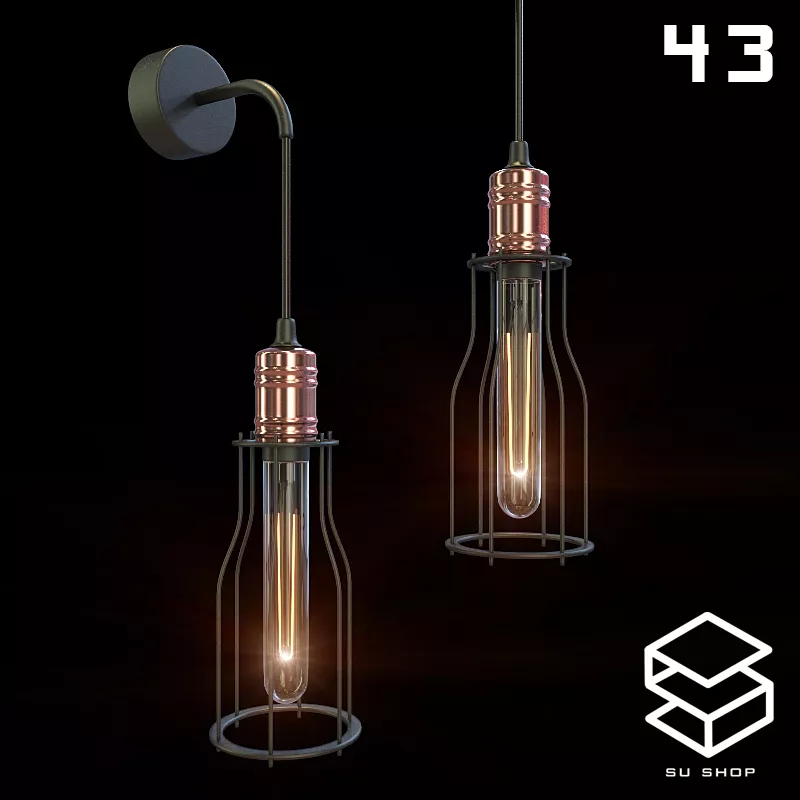 MODERN WALL LAMP - SKETCHUP 3D MODEL - VRAY OR ENSCAPE - ID16296
