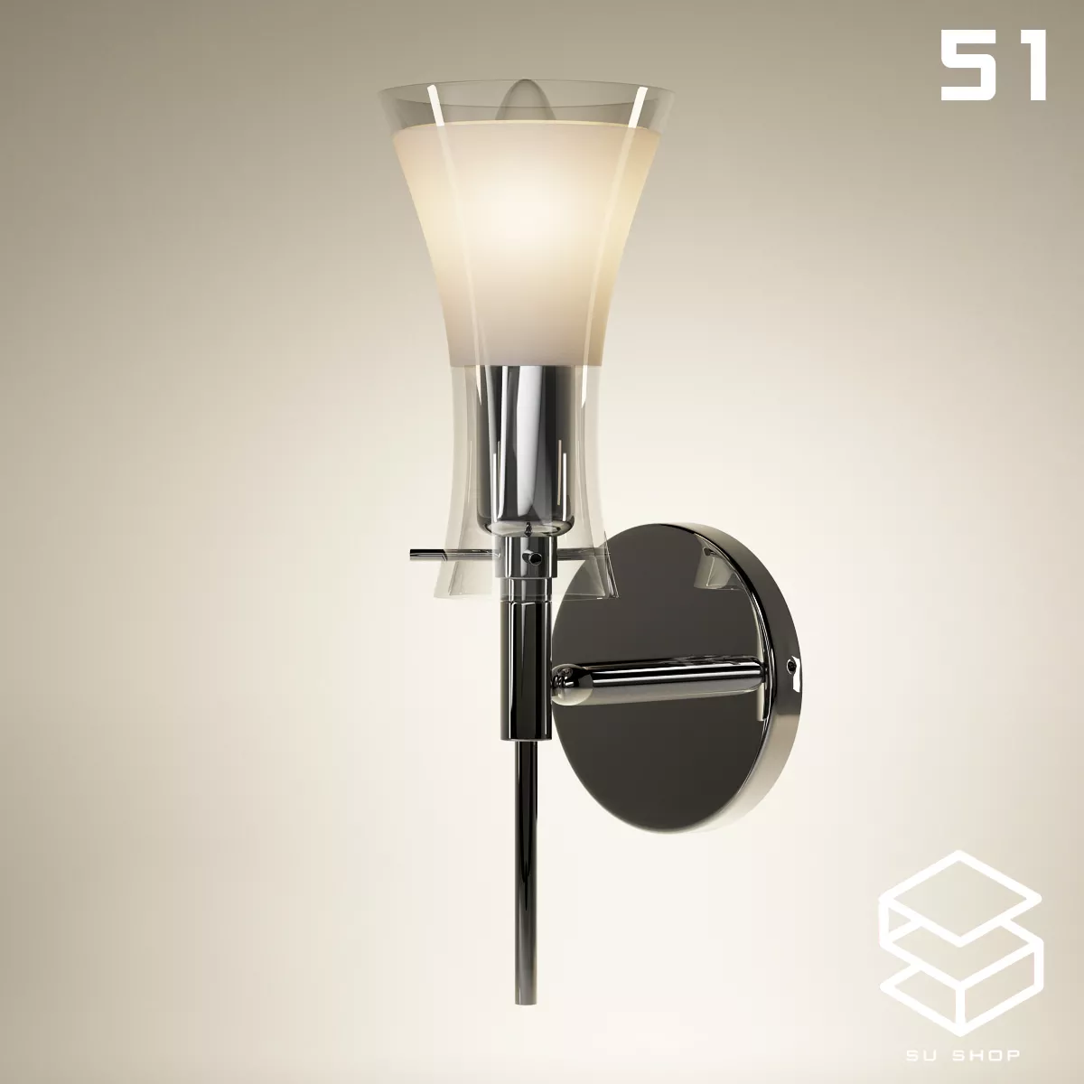 MODERN WALL LAMP - SKETCHUP 3D MODEL - VRAY OR ENSCAPE - ID16305