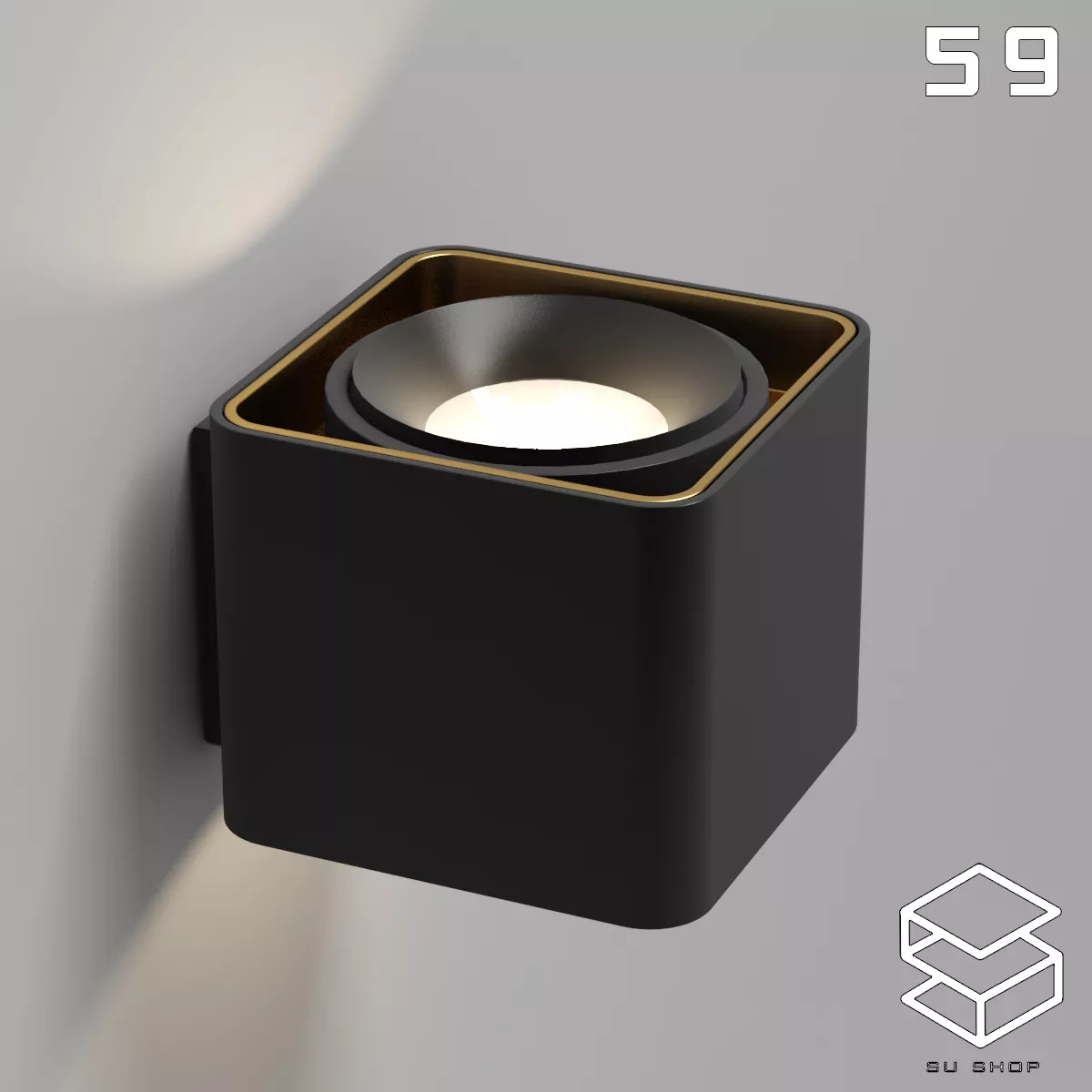 MODERN WALL LAMP - SKETCHUP 3D MODEL - VRAY OR ENSCAPE - ID16313