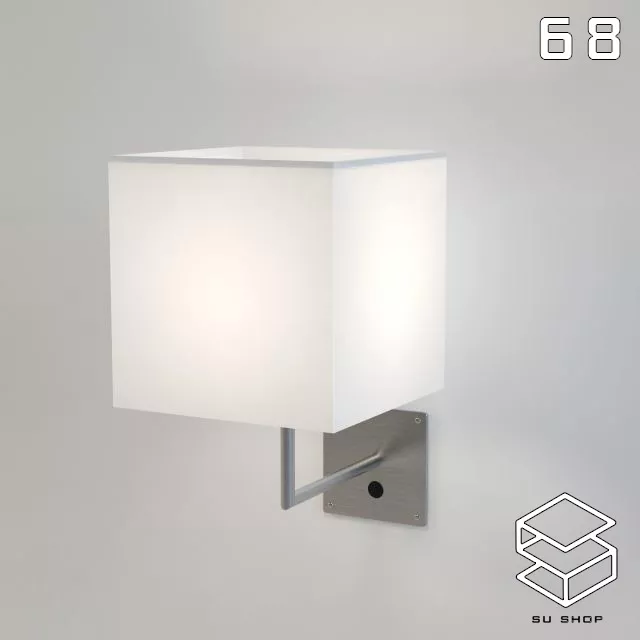 MODERN WALL LAMP - SKETCHUP 3D MODEL - VRAY OR ENSCAPE - ID16323