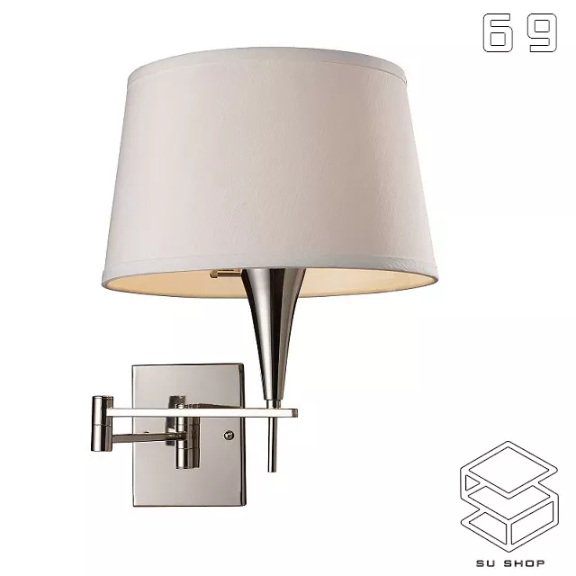 MODERN WALL LAMP - SKETCHUP 3D MODEL - VRAY OR ENSCAPE - ID16324