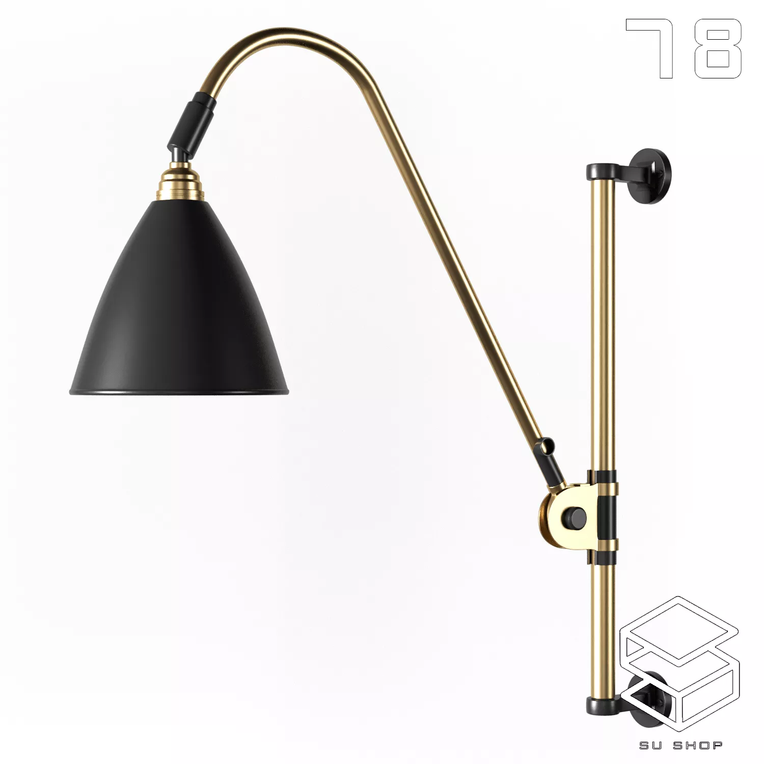 MODERN WALL LAMP - SKETCHUP 3D MODEL - VRAY OR ENSCAPE - ID16334
