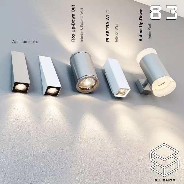 MODERN WALL LAMP - SKETCHUP 3D MODEL - VRAY OR ENSCAPE - ID16340