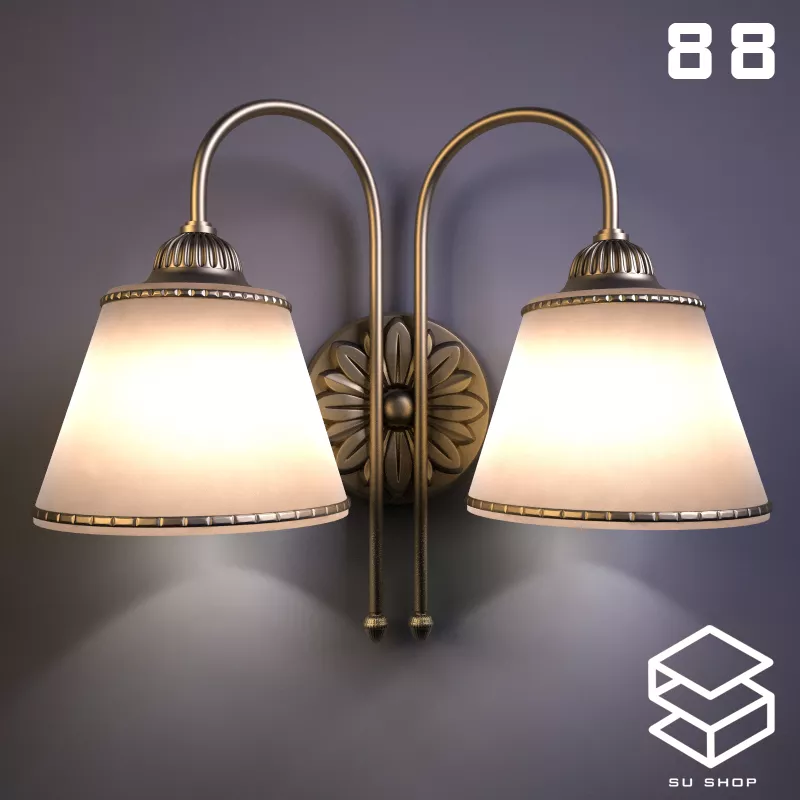 MODERN WALL LAMP - SKETCHUP 3D MODEL - VRAY OR ENSCAPE - ID16345