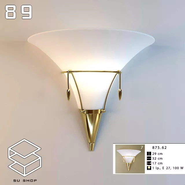 MODERN WALL LAMP - SKETCHUP 3D MODEL - VRAY OR ENSCAPE - ID16346