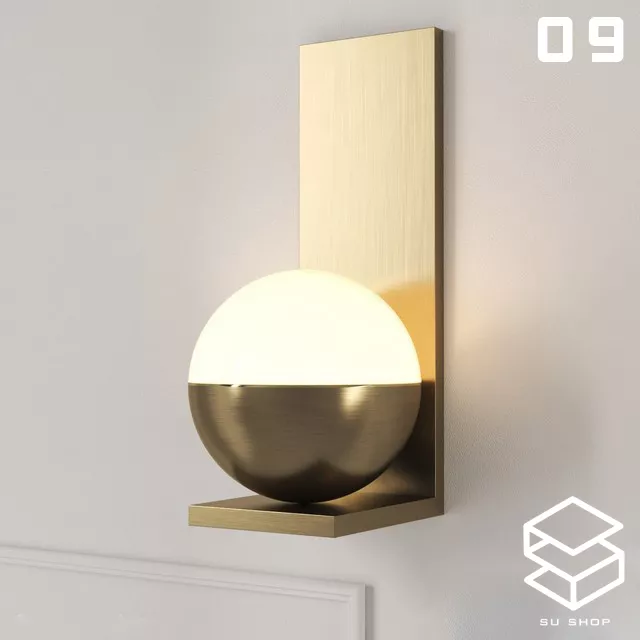 MODERN WALL LAMP - SKETCHUP 3D MODEL - VRAY OR ENSCAPE - ID16347