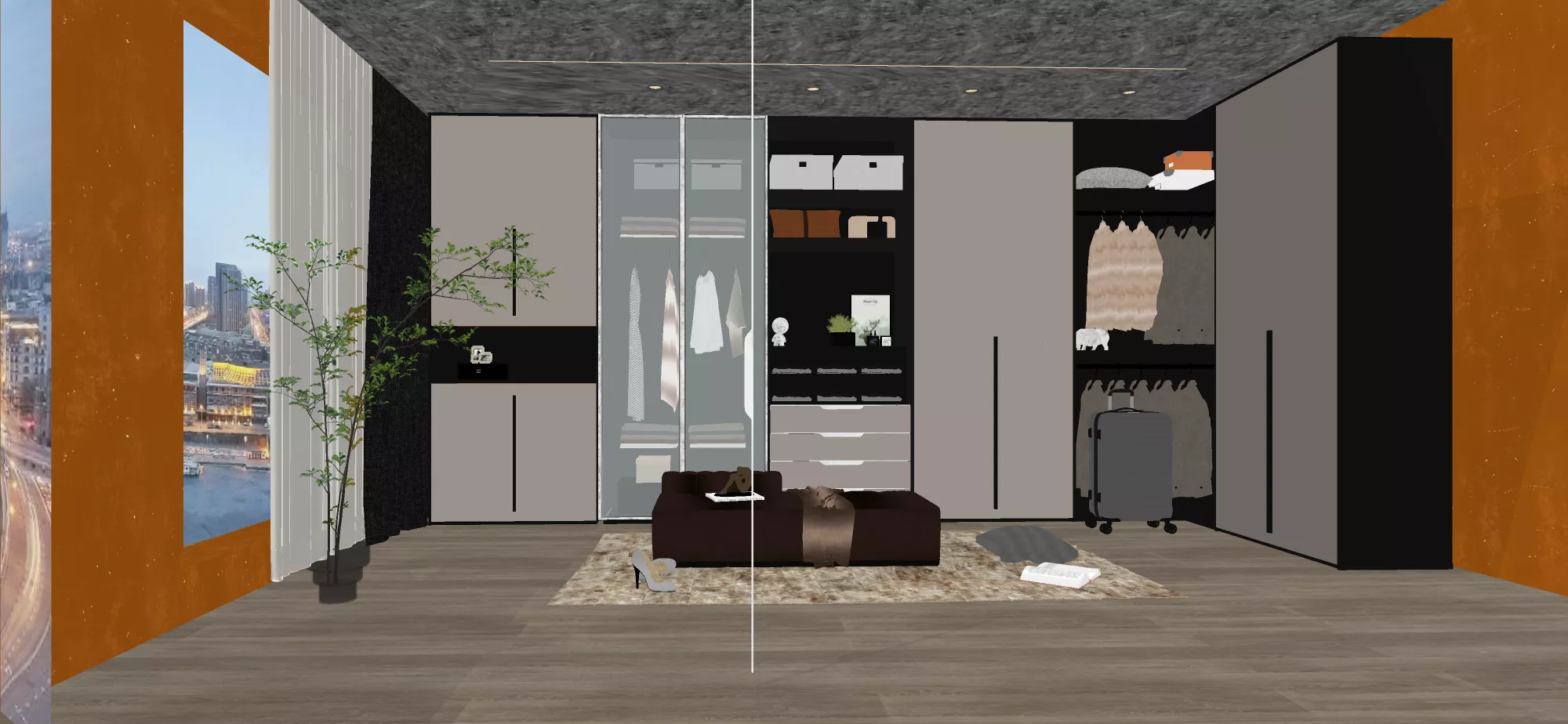 MODERN WARDROBE - SKETCHUP 3D MODEL - VRAY OR ENSCAPE - ID16374