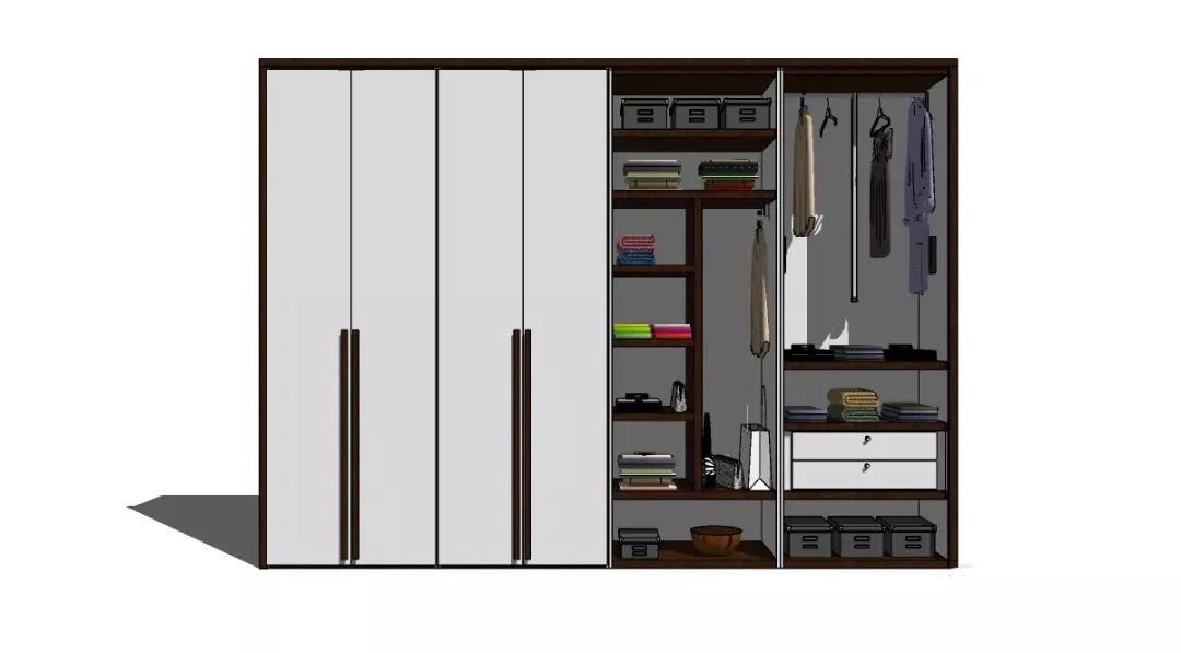 MODERN WARDROBE - SKETCHUP 3D MODEL - VRAY OR ENSCAPE - ID16394