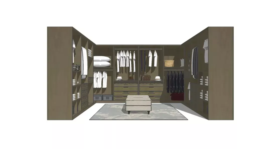 MODERN WARDROBE - SKETCHUP 3D MODEL - VRAY OR ENSCAPE - ID16469