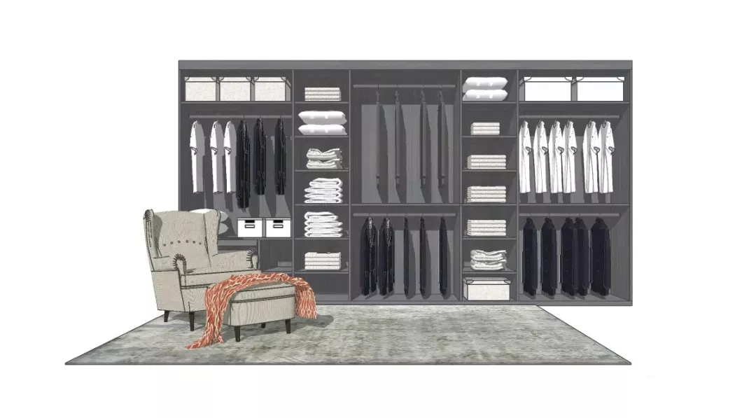 MODERN WARDROBE - SKETCHUP 3D MODEL - VRAY OR ENSCAPE - ID16476