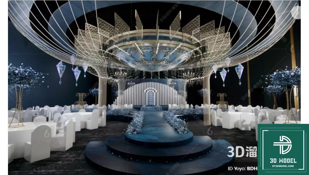 MODERN WEDDING - SKETCHUP 3D MODEL - VRAY OR ENSCAPE - ID16578