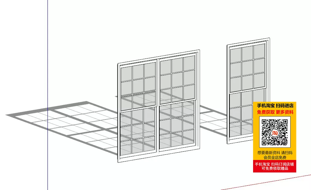 MODERN WINDOWS - SKETCHUP 3D MODEL - VRAY OR ENSCAPE - ID16712