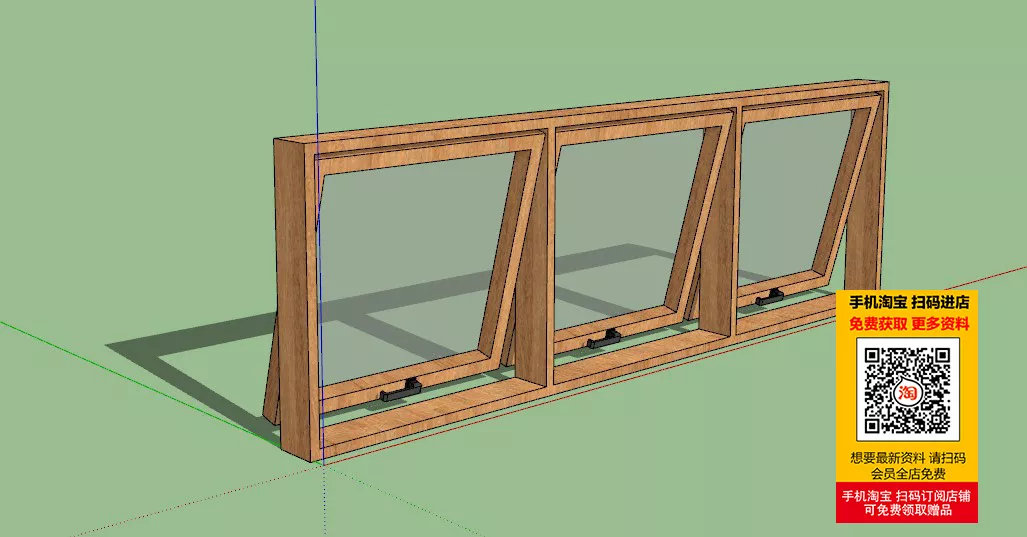 MODERN WINDOWS - SKETCHUP 3D MODEL - VRAY OR ENSCAPE - ID16714