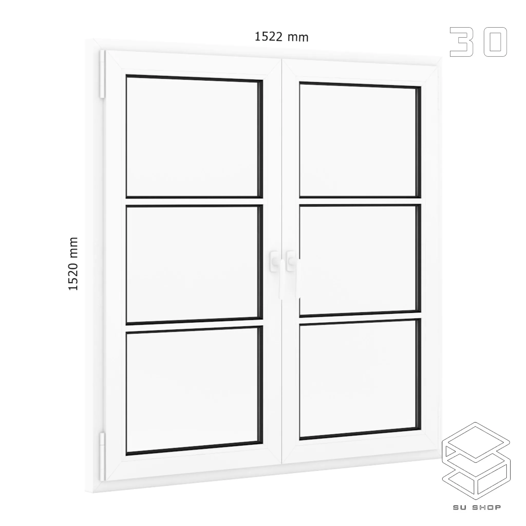 MODERN WINDOWS - SKETCHUP 3D MODEL - VRAY OR ENSCAPE - ID16771