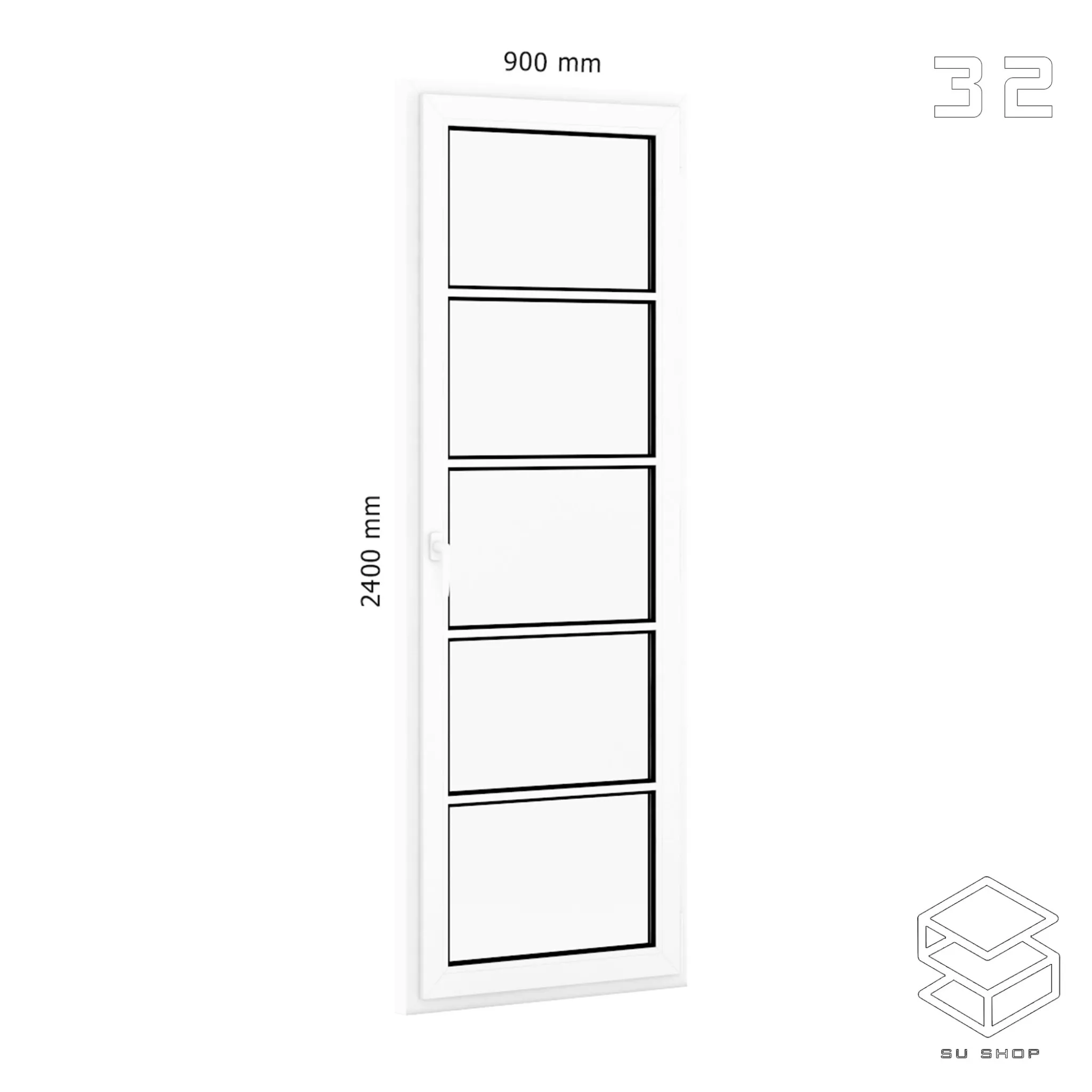 MODERN WINDOWS - SKETCHUP 3D MODEL - VRAY OR ENSCAPE - ID16773