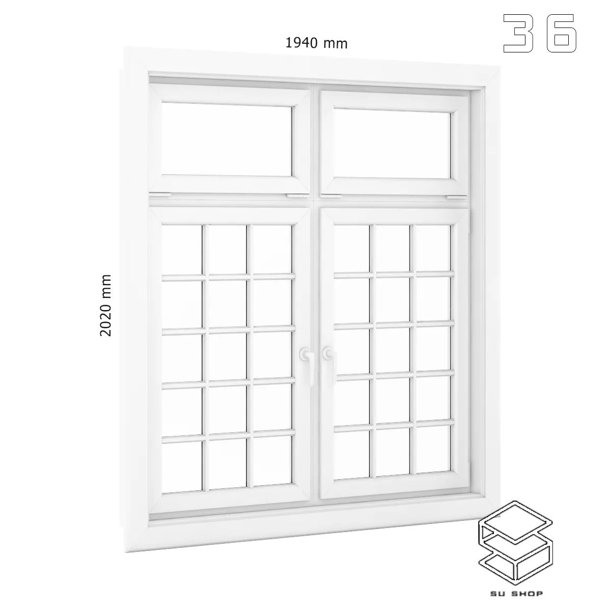 MODERN WINDOWS - SKETCHUP 3D MODEL - VRAY OR ENSCAPE - ID16777