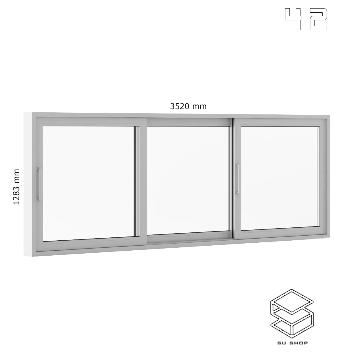 MODERN WINDOWS - SKETCHUP 3D MODEL - VRAY OR ENSCAPE - ID16784