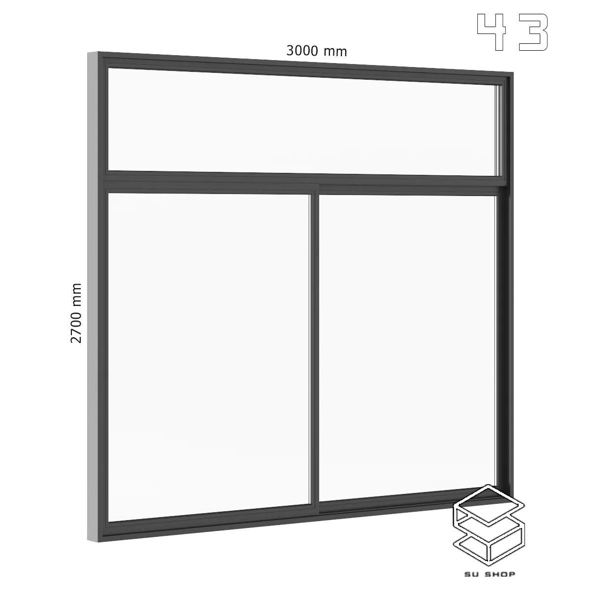 MODERN WINDOWS - SKETCHUP 3D MODEL - VRAY OR ENSCAPE - ID16785