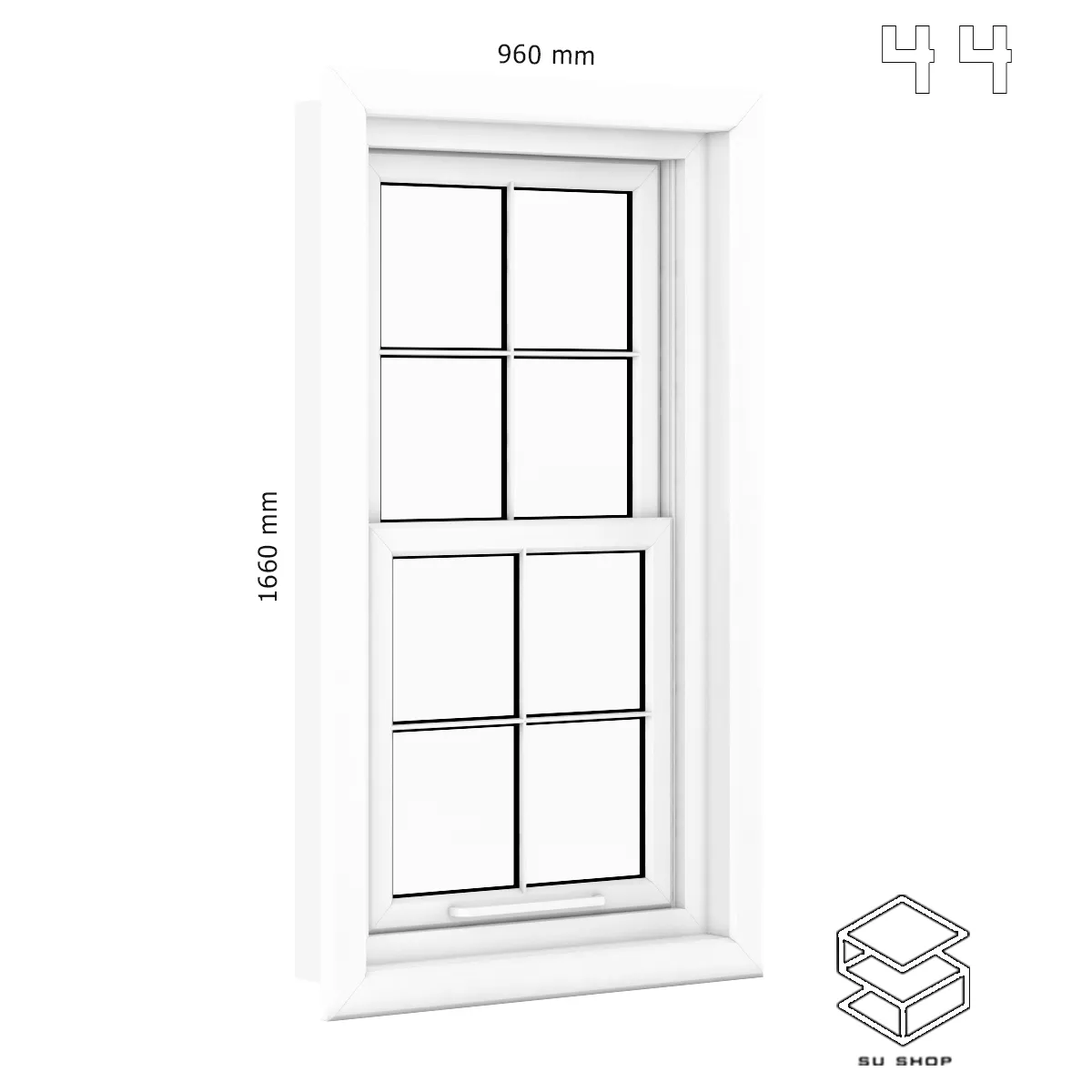 MODERN WINDOWS - SKETCHUP 3D MODEL - VRAY OR ENSCAPE - ID16786