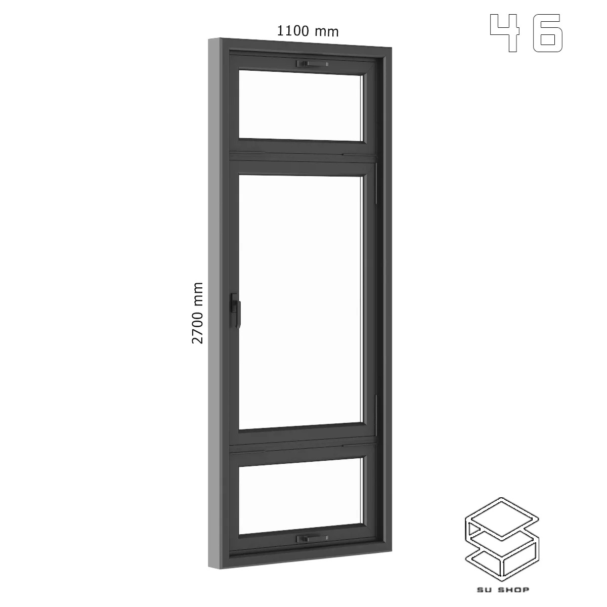 MODERN WINDOWS - SKETCHUP 3D MODEL - VRAY OR ENSCAPE - ID16788