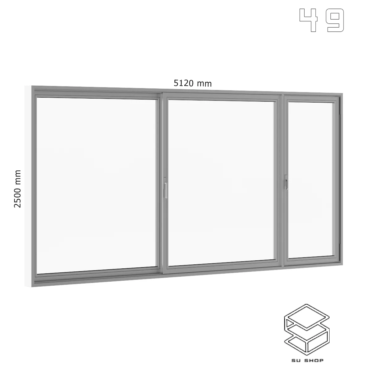 MODERN WINDOWS - SKETCHUP 3D MODEL - VRAY OR ENSCAPE - ID16791
