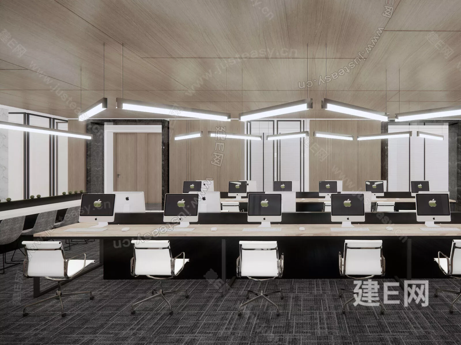 MODERN WORKSPACE - SKETCHUP 3D MODEL - ENSCAPE - 104351185