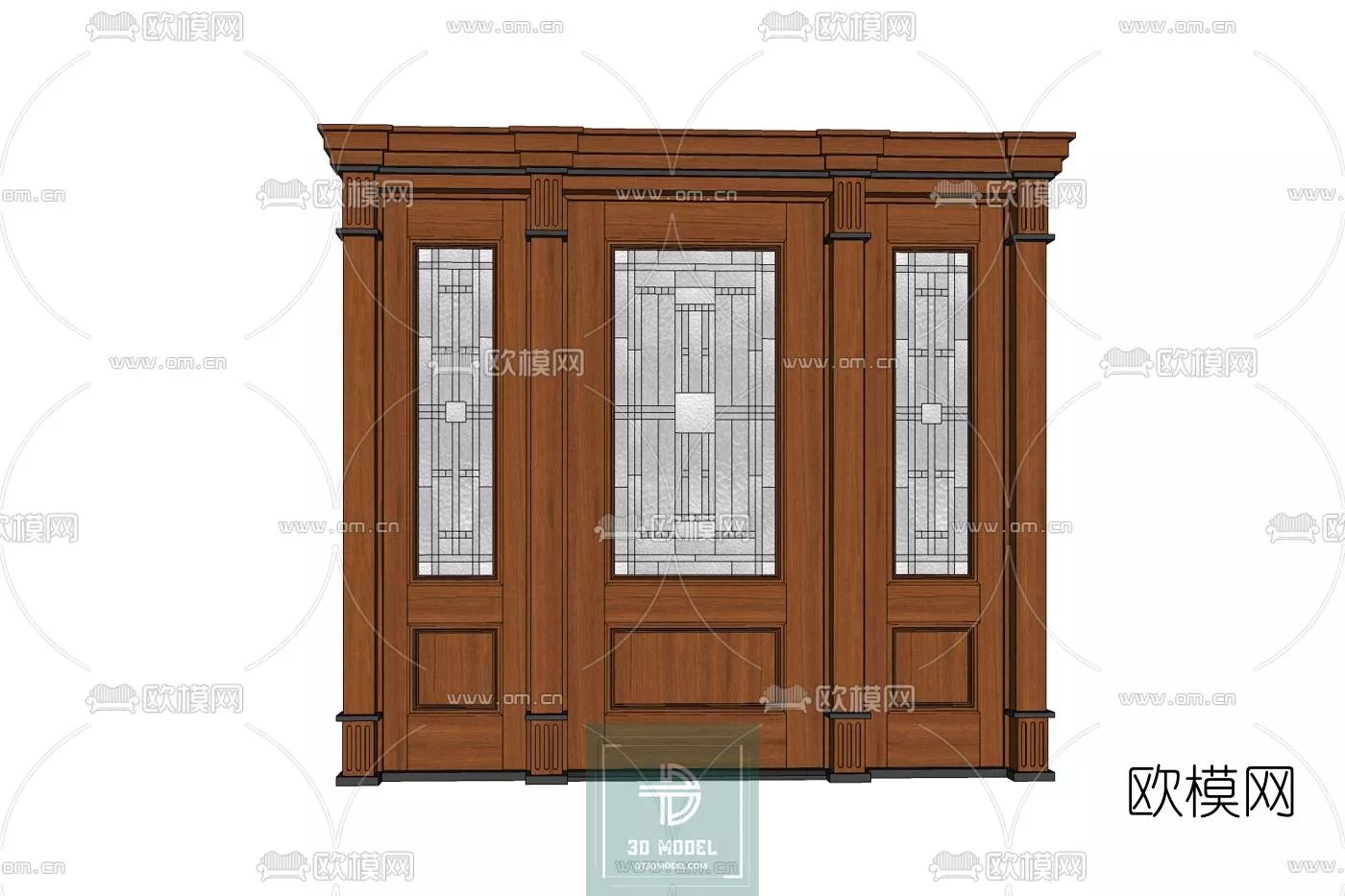 NEO CLASSIC DOOR - SKETCHUP 3D MODEL - VRAY OR ENSCAPE - ID17019